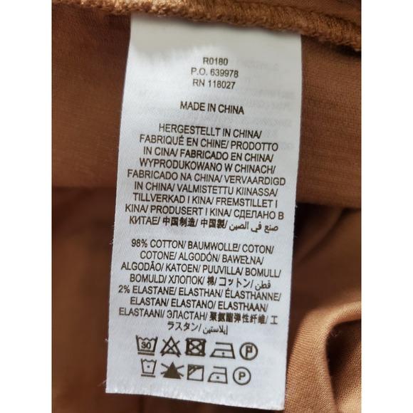 VTG Boden Corduroy Flare Pants Brown High Rise Women's 8 Long Tall Academia - Picture 4 of 10